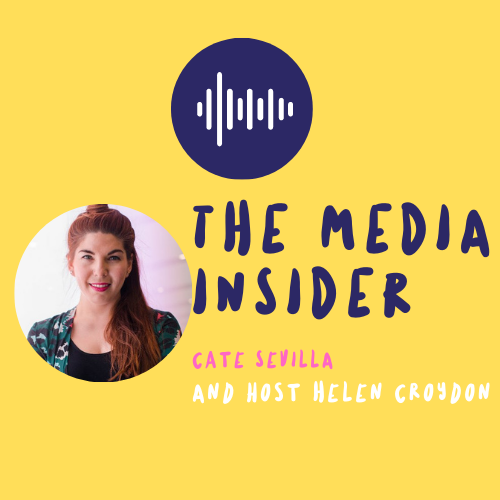 The Media Insider with Cate Sevilla Podcast Cover.