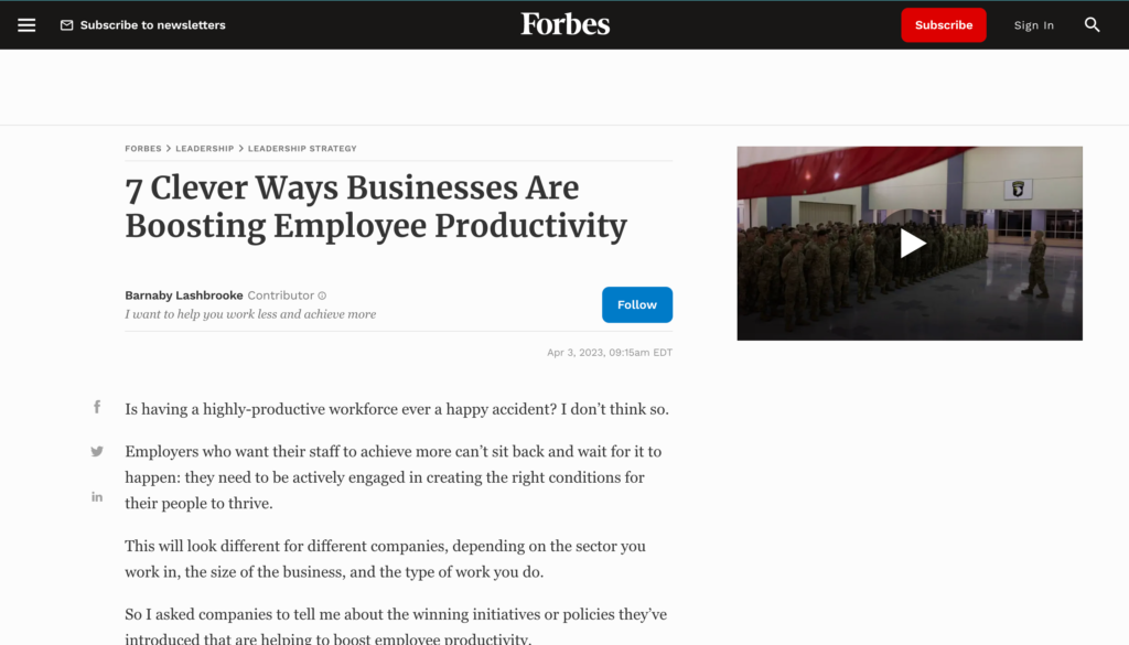 Get into Forbes